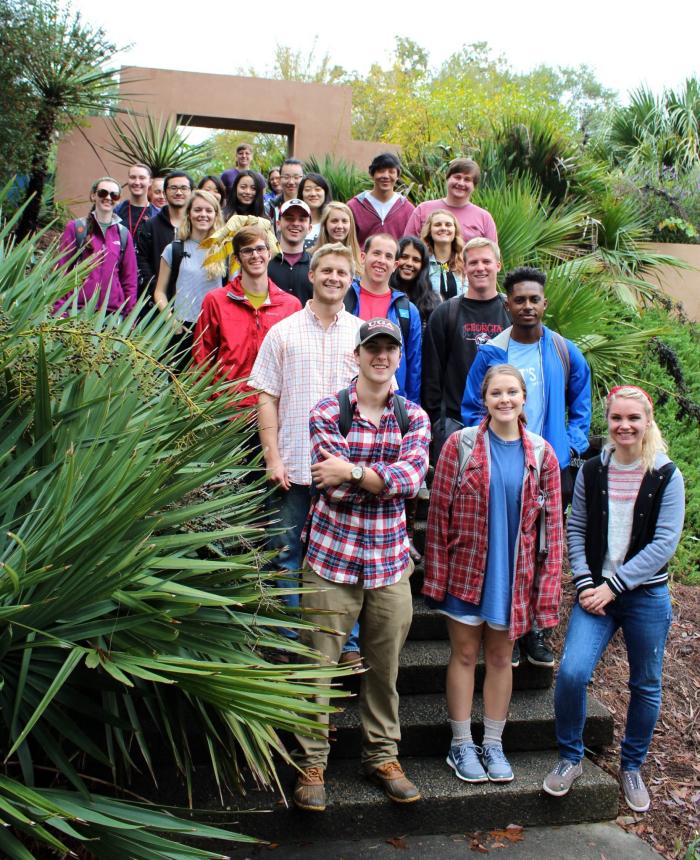 UGA Landscape Design First Year Odyssey students tour the LAEG in Fall 2015